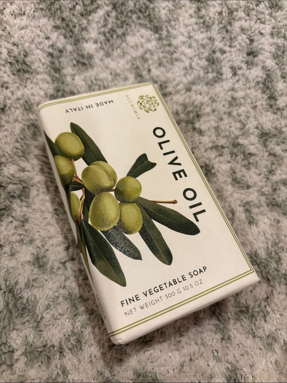 Olive Oil Fine Vegetable Soap by Alchimia Made in Italy NWT 10.50oz